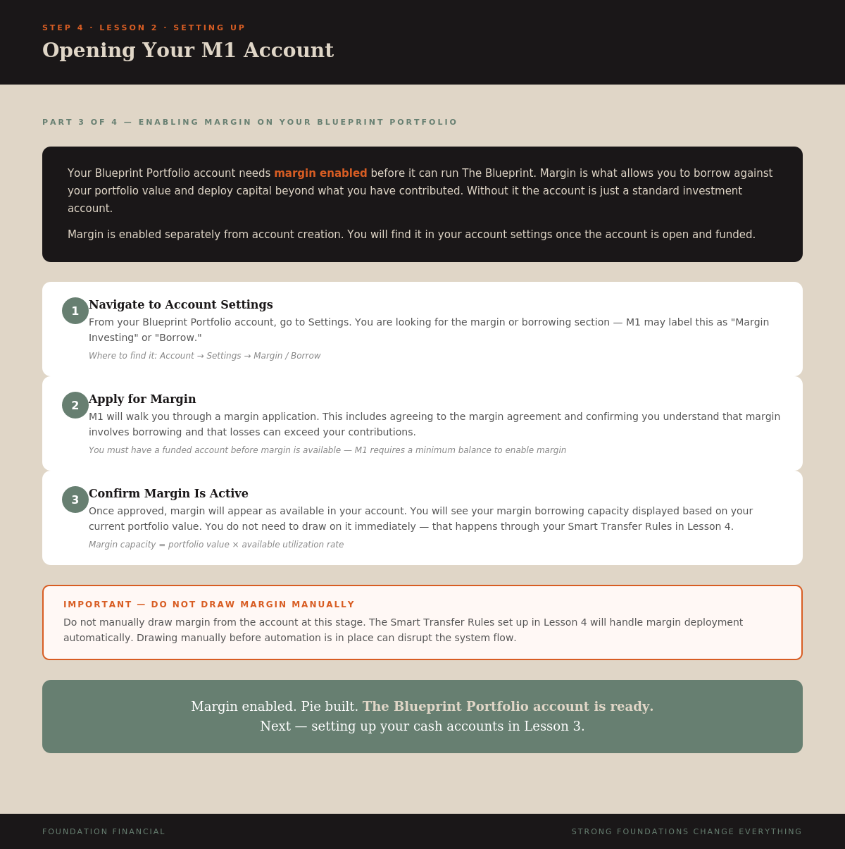 Opening Your M1 Account — Part 3